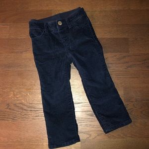 **SOLD** babyGap Girls Navy Corduroy Pants Lined